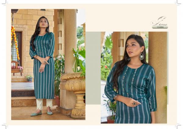 Kalaroop Vespa Rayon Embroidery Designer Kurti collection